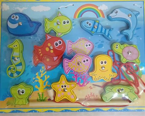 Magnetic Ocean Fishing Lacing Puzzle Learning Toys Pakistan