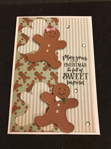 Pin By Tracey Sheldon On My Cards I Card Gingerbread Cookies Christmas