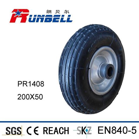 Small Rubber Wheels With Metalplastic Rims For Carts Pr1408 China