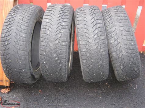 4 23565r17 Studded Winter Tires Good For Another Winter Mount