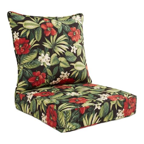 Add comfort to patio furniture and outdoor benches with our selection of patio cushions and seat pads in a variety of colours from canadian tire. Garden Treasures 2-Piece Sanibel Black Tropical Deep Seat ...
