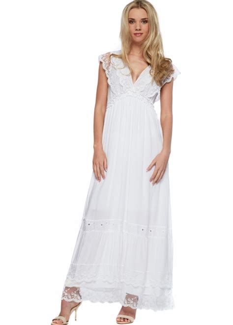 Shyloh Maxi Dress Pretty White Summer Maxi Dress