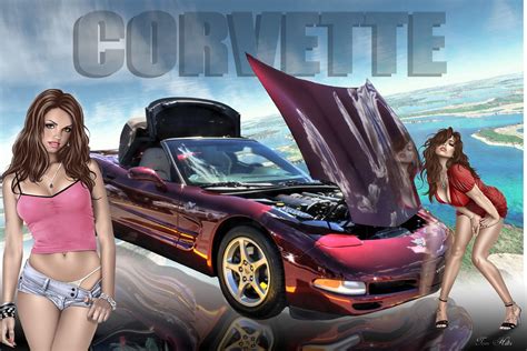 1989 Bikini Corvette Girl Other Kawaly24eu