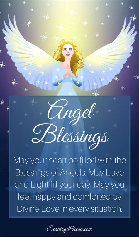 Here Is A Beautiful Angel Blessing To Brighten Your Day Take Comfort
