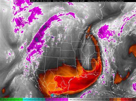 14 15 October 2014 Goes 13 Water Vapor Imagery
