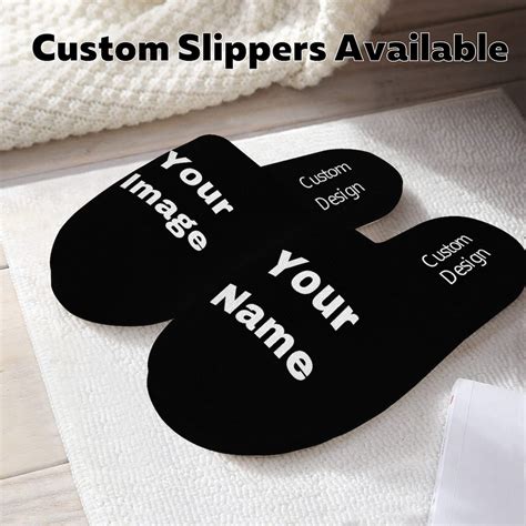 Custom Slippers Personalized Slipper House Slippers Name Slippers Men Slippers Loungewear