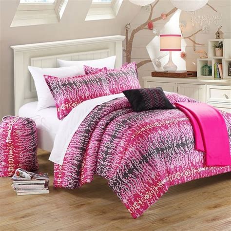 ✅ browse our daily deals new simply shabby chic pink blush bouquet twin comforter & sham set ~cottage~. Shop Chic Home Barbie Hot Pink and Black Reversible 5 ...