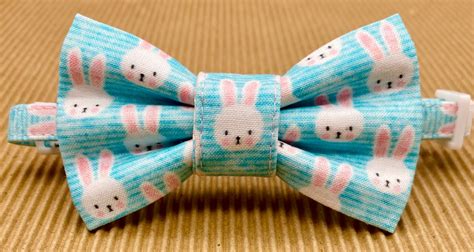 Easter Bunny Bow Tie For Cat Easter Bunny Cat Collar Rabbit Etsy