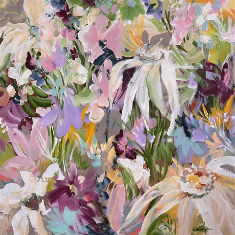Fields Of Wildflowers By Amber Gittins Paintings For Sale Bluethumb