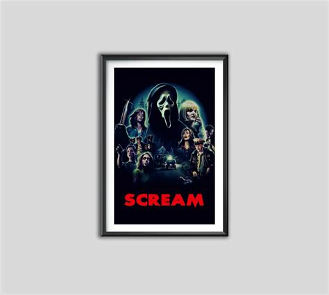 scream poster scream scream movie poster framed high etsy