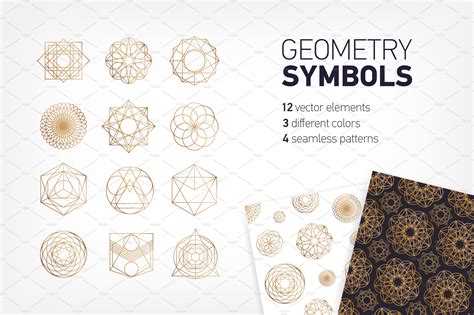 Sacred Geometry Symbols Custom Designed Graphics ~ Creative Market