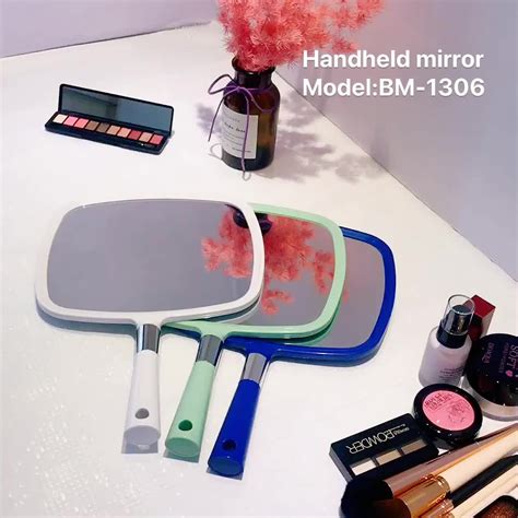 Powerme Handheld Mirror With Handlefor Vanity Makeup Home Salon Travel