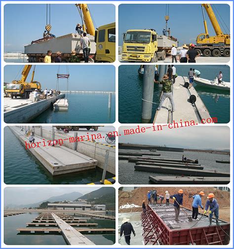 China Floating Dock Concrete Hot DIP Galvanized Steel Pontoon