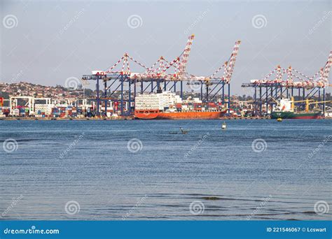 Cargo Ships At Berth In Durban Harbour Editorial Photography Image Of