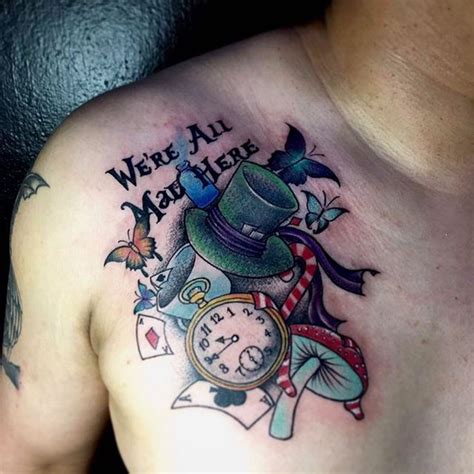 Cz Alice In Wonderland Color Piece At All Day Tattoo In Bangkok Mad