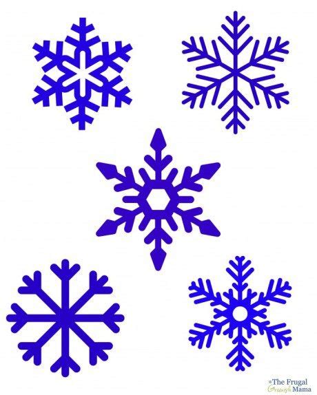 Create Diy Snowflake Window Clings In 2020 Snowflake Template