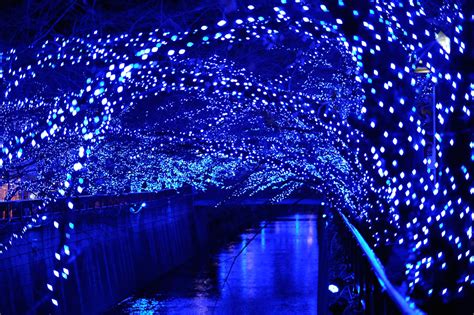 Wallpaper Night Blue Christmas Lights Tokyo Fujifilm Light