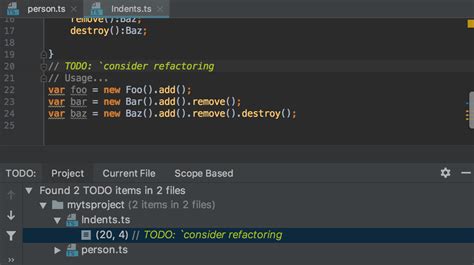 TODO Comments WebStorm Documentation