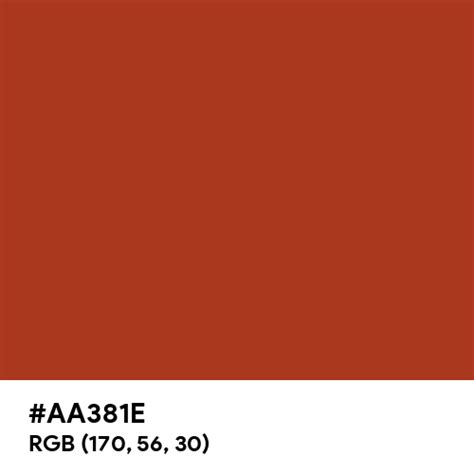 Chinese Red Color Hex Code Is Aa381e