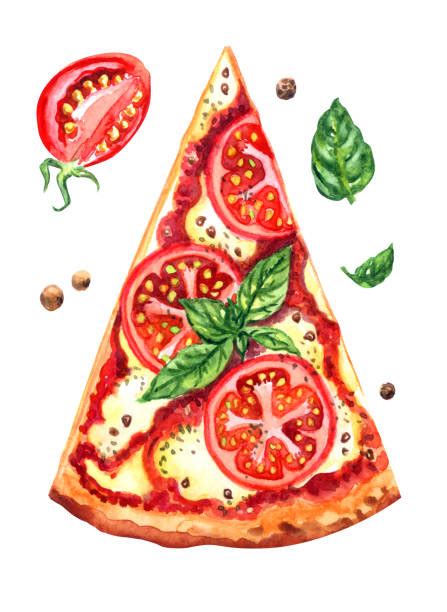 Margherita Pizza Illustrations Royalty Free Vector Graphics And Clip Art