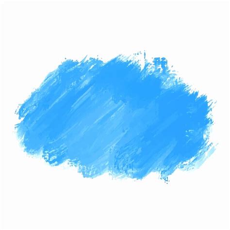 Premium Vector Abstract Blue Watercolor Brush Stroke