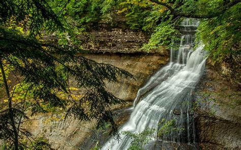 1080p Free Download Mountain Waterfall Forest Rock River