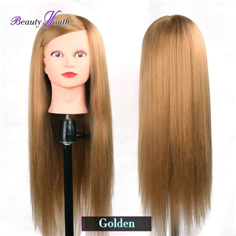 26 Training Head For Hairdressers Mannequin Head Hair Yaki Synthetic Hairdressing Doll Heads