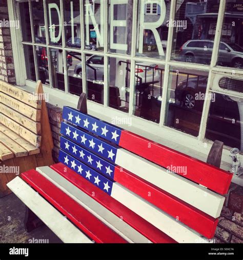 American Flag Bench Hi Res Stock Photography And Images Alamy