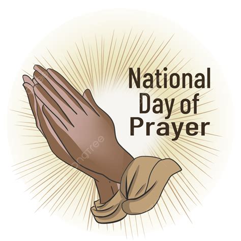 National Prayer Day Brown Prayer Hands Both Hands Brown National
