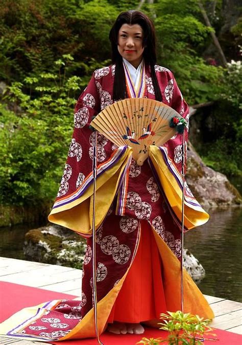 12 Layer Kimono Heian Era Kabuki Costume Japanese Women Heian Era