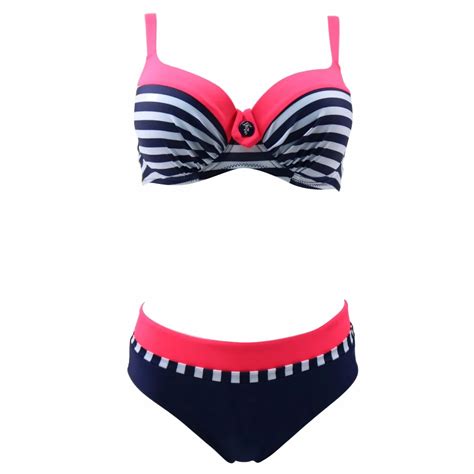 Hot Sexy Bikinis Women 2018 Patchwork Striped Swimsuits Brazilian