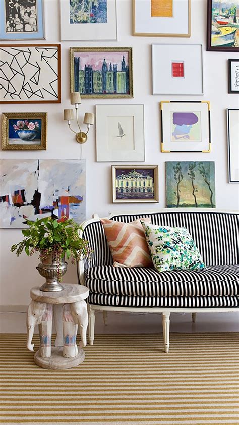An eclectic gallery wall with a fabulous mix of framed art ~ loversiq | Art gallery wall ...