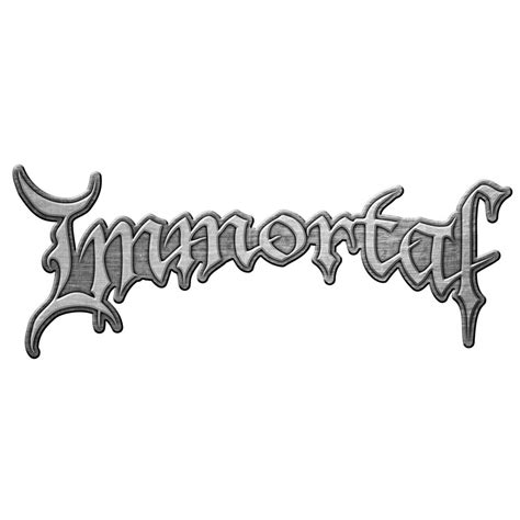 Immortal Pin Badge Logo Die Cast Relief Wholesale Only And Official