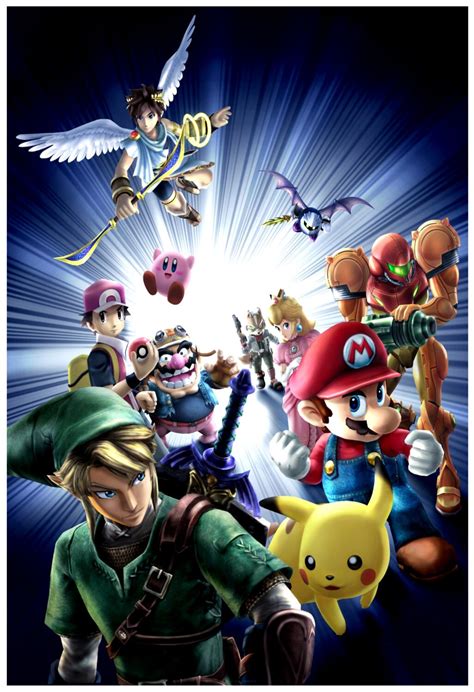 Super Smash Bros Brawl Poster 13x19 Etsy