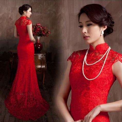 Buy bridal dresses from china,chinese wedding dress with high quality and low price. Lace Material Red Color Luxury Chinese Traditional Wedding ...