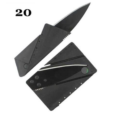 20x Credit Card Knives Thin Cardsharp Wallet Folding Pocket Micro Knife