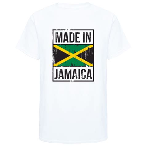 Mens Made In Jamaica Printed Cotton T Shirt Sun Island Jamaica