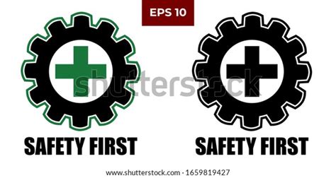 Safety First Icon Symbol Logo Vector Stock Vector Royalty Free