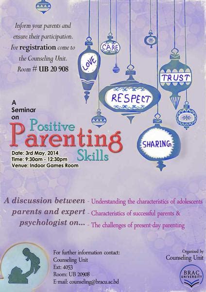 A Seminar On Positive Parenting Skills Brac University