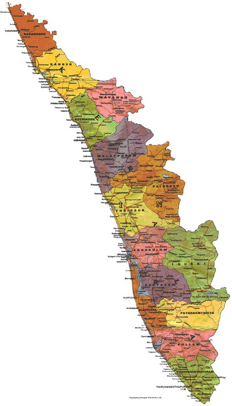 Kerala District Map Malayalam Kerala Map Png And Kerala Map Images