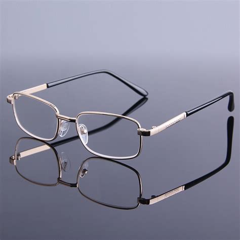 vintage reading glasses full frame gold alloy metal eye glasses for read male fashion presbyopic