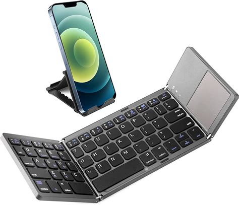 Multi Device Foldable Bluetooth Keyboard With Touchpad Samsers