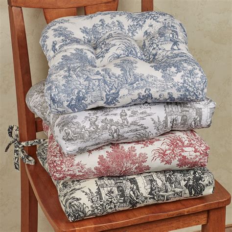 Sonoma goods for life® indoor outdoor flanged chair cushion. Victoria Park Toile Chair Cushion Set of 2