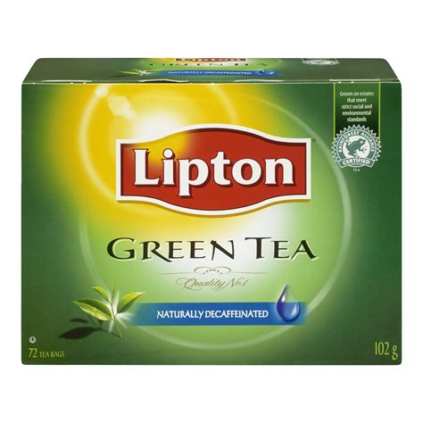 Lipton Green Tea Naturally Decaffeinated Tea Bags Reviews In Tea
