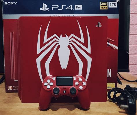 Ps4 Pro Spiderman Limited Edition Video Gaming Video Game Consoles