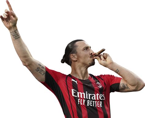 Zlatan Ibrahimovic Milan Football Render Footyrenders