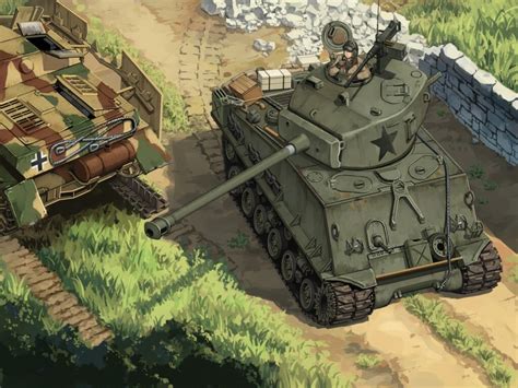 Pin By Tatsuno Mai On World Of Tanksgirls Und Panzer Military Vehicles Anime Military Military
