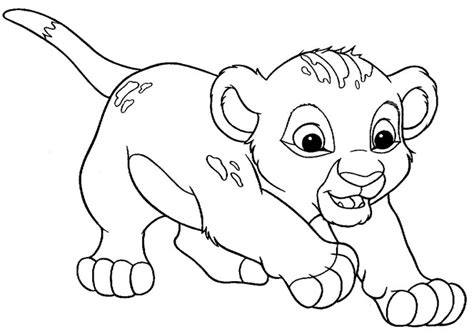 Dibujos animados dibujos para colorear. Dibujos de El Rey Leon para colorear e imprimir