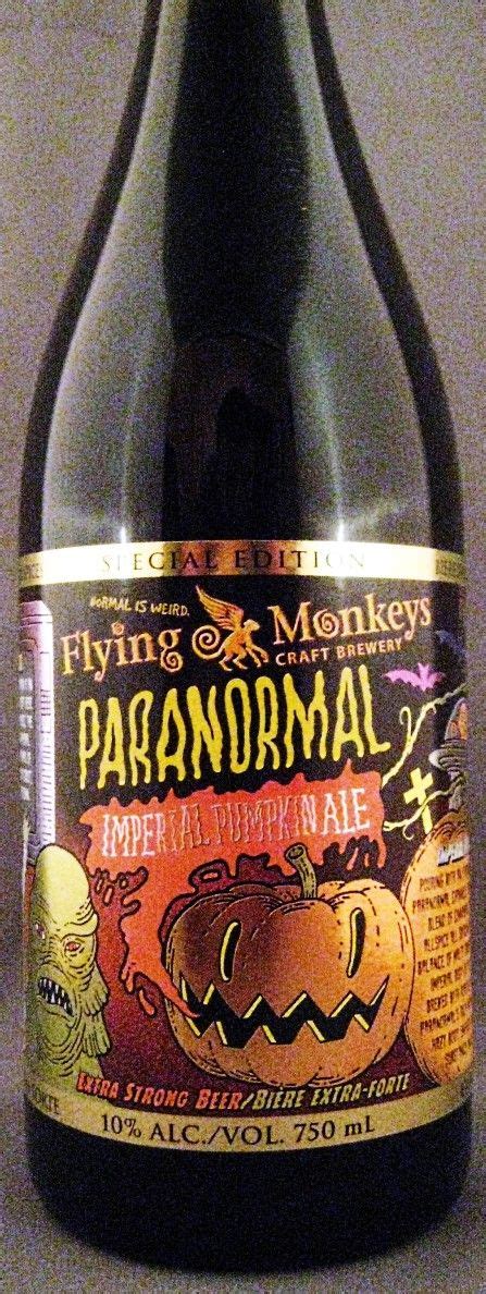 Flying Monkeys Paranormal Pumpkin Ale Ontario Canada Pumpkin Beer