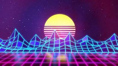 Background Neon Synthwave 80s 80 Retrowave 3d